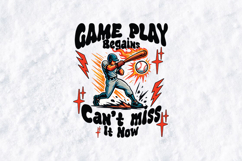 Game Play Baseball SVG - Flaming Batter Sports PNG Graphic Product Image 1