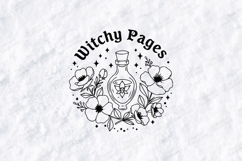 Witchy Pages SVG - Gothic Magic Potion Bookish Cut File Product Image 2