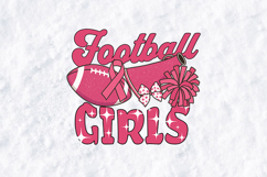 Football Girls SVG Pink Gameday Cheer Megaphone PNG Design Product Image 1
