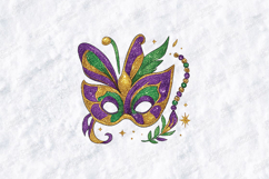 Mardi Gras Wonderland SVG - Carnival Mischief Mask Design Product Image 3
