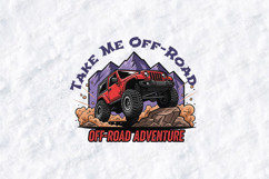 Take Me Off-Road SVG - 4x4 Jeep Mountain Adventure Cut File Product Image 1