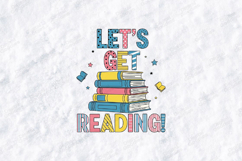 Let's Get Reading SVG Patterned Bubbly Library Teacher File Product Image 2