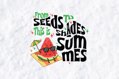 From Seeds To Shades Watermelon Summer Beach Sunglasses PNG Product Image 2