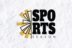 Sports Season SVG - Gold Glitter Pom Pom Spirit Graphic Product Image 3