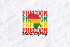 Freedom Black History SVG - Africa Map Pan-African Heritage Product Image 2
