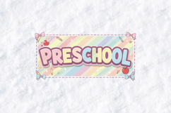 Preschool SVG - Retro Pastel Rainbow School Aesthetic File Product Image 1