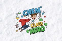 Chem Class Hero SVG - Superhero Science Teacher Cut File Product Image 1