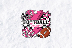Football Season SVG - Pink Out Awareness Gameday PNG Design Product Image 1