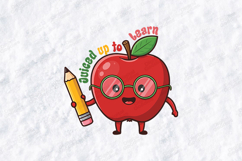 Juiced Up To Learn SVG - Cute Apple School Cut File Product Image 1