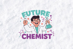 Future Chemist SVG - Cute Boy Science Lab Cut File Product Image 2