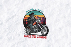 Ride Like a Legend SVG - Gorilla Biker Retro Chopper File Product Image 1