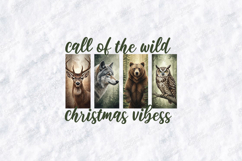 Call of the Wild Christmas SVG | Wildlife Forest Winter Art Product Image 1