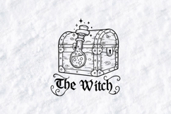 The Witch SVG - Gothic Magic Potion Chest Cut File Product Image 1