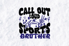 Call Out Loud Sports Brother SVG Retro Drippy Smiley Bundle Product Image 2