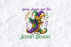 Mardi Gras Jester Boots SVG - Jester's Delight Fun Art Product Image 2