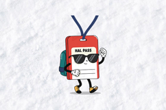 Hall Pass Cool SVG - Back to School Student ID Cut File Product Image 2