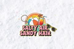 Salty Air Sandy Hair SVG - Summer Beach Vacation Art Product Image 3