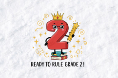 Ready To Rule Grade 2 SVG - Royal Second Grade Cut File Product Image 2