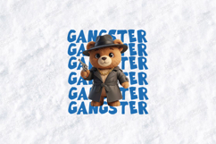 Gangster Bear SVG - Cool Noir Teddy Bear Boss Design Product Image 2