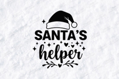 Santa's Helper SVG, Christmas Santa Hat PNG Product Image 1