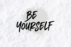 Be Yourself SVG - Inspirational Hand Drawn Quote Design Product Image 2