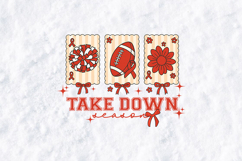 Retro Take Down Season Football Wrestling SVG PNG Design Product Image 3