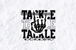 Tackle Season SVG - Edgy Skeleton Hand Football Spirit Wear Product Image 1