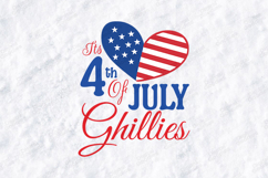 Its 4th of July Ghillies SVG - Patriotic USA Heart Cut File Product Image 1