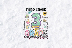 Third Grade New Journey Begins SVG - Cute 3rd Grade Cut File Product Image 1
