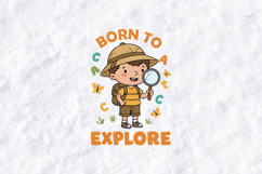 Born To Explore SVG - Kawaii Science Explorer Teacher Cut Fi Product Image 2