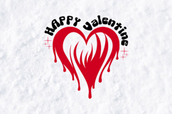 Retro Valentine SVG Bundle - Groovy Dripping Heart Designs Product Image 3