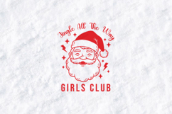 Retro Santa Jingle All The Way Girls Club Christmas SVG Product Image 1