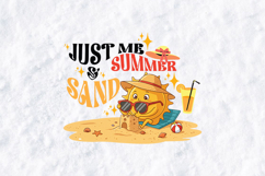 Summer Sun Sand SVG - Just Me And Summer Sand Beach Art Product Image 2