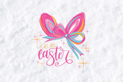 Easter Fun Begins SVG - Vibrant Bunny Ears with Bow &amp; Sparkl Product Image 1