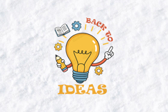 Back To Ideas SVG - Lightbulb Genius School Supplies File Product Image 2
