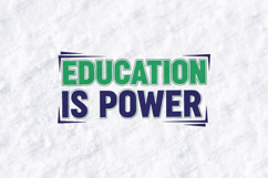 Education Is Power SVG - Bold Academic Typography Cut File Product Image 1