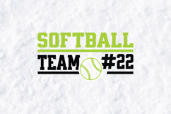 Softball Team #22 SVG - Sports Jersey &amp; Team Spirit Design Product Image 3