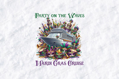 Mardi Gras SVG - Party on the Waves Carnival Cruise File Product Image 1