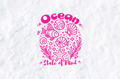 Ocean State of Mind Retro Summer SVG Cut File Design Product Image 2