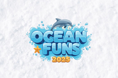 Ocean Funs 2025 SVG - Cute Dolphin Splash Nursery Cut File Product Image 1