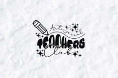 Anti Social Teachers Club SVG - Funny School Pencil Cut File Product Image 2