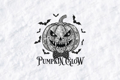 Pumpkin Glow SVG - Halloween Disco Jack-O-Lantern Cut File Product Image 1