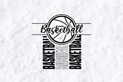 Basketball SVG Bundle Retro Varsity Script Hoop Sports Product Image 1