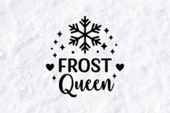 Frost Queen SVG, Winter Snowflake PNG Product Image 3