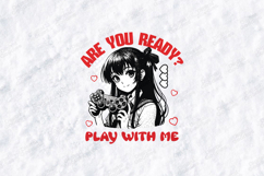 Anime Gamer Girl SVG - Kawaii Manga Video Game Controller Product Image 1