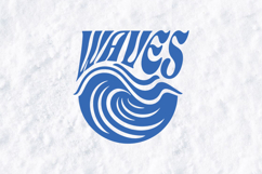 Retro Waves SVG - 70s Surf Style Ocean Graphic for T-Shirts Product Image 2