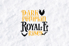 Dark Pumpkin Royal E Rises SVG - Halloween Typography Art Product Image 1