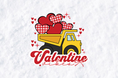 Valentine Truck SVG Boy Construction Valentine Vibes PNG Product Image 1