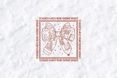 Teacher Makes Future Bright SVG - School Supply Bow File Product Image 2