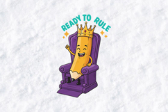 Ready To Rule SVG - Back to School Pencil King Cut File Product Image 1